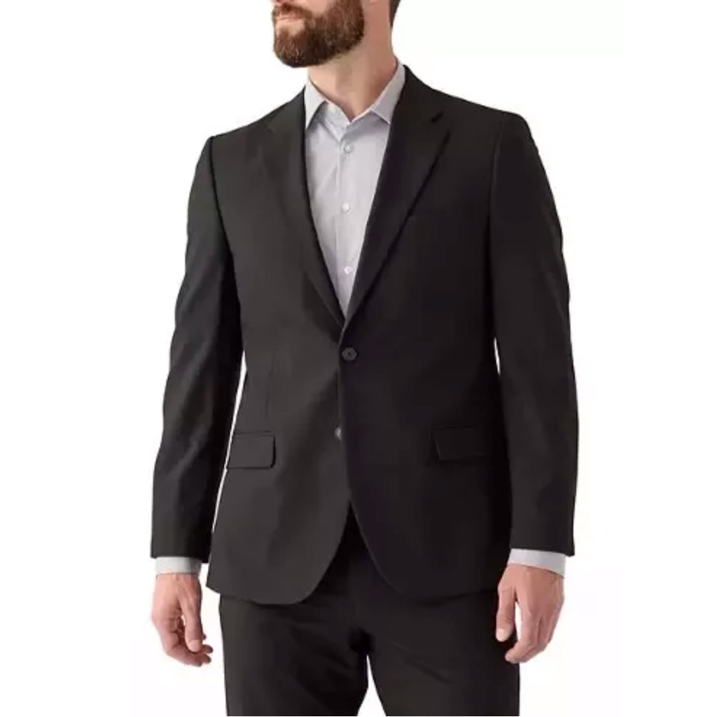 Nautica Mens Blazer Size 44 Long Black Jacket 2 Button Suit Separate New